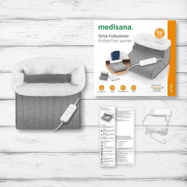 Jalkalämmitin - MEDISANA - FW 150 - 6 lämpötilatasoa - Ajastin - Pestävä - Lämmittää ja valaisee