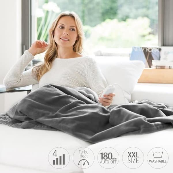 Medisana XXL Värmefilt HB 675 2x1,5 m Grå