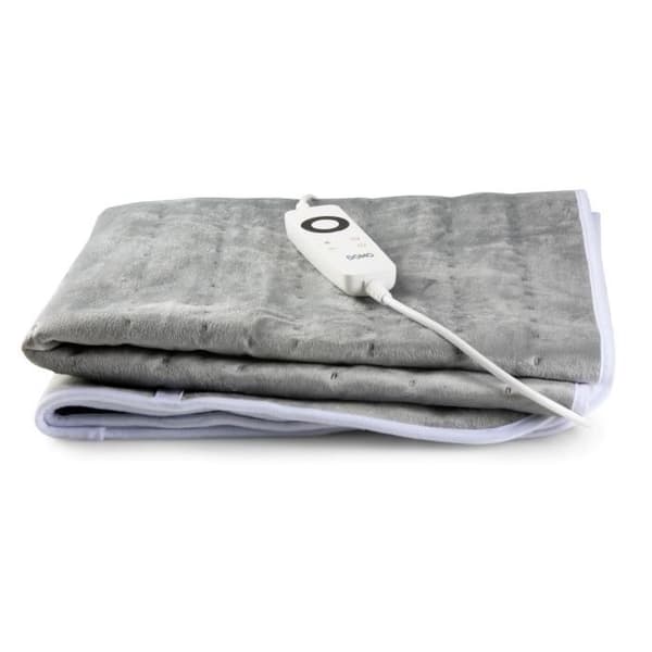 DOMO Elektrisk Sengevarmer til 1 Person - 6 Varmeniveauer - Flannel Fleece - 150x80 cm - Grå
