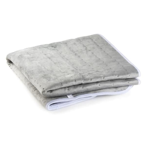 DOMO Elektrisk Sengevarmer til 1 Person - 6 Varmeniveauer - Flannel Fleece - 150x80 cm - Grå