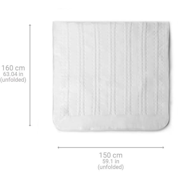 Varmetopmadras – Dobbeltsengvarmer – medisana HU 676 – vaskbar – 4 temperaturniveauer – automatisk slukning – 150x160 cm