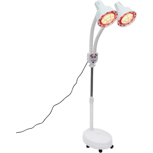 Infrapuna Lämpölampu, Kaksoispäämuotoilu, Säädettävä Korkeus,VALKOINEN
