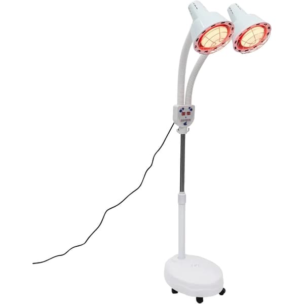 Infrapuna Lämpölampu, Kaksoispäämuotoilu, Säädettävä Korkeus,VALKOINEN