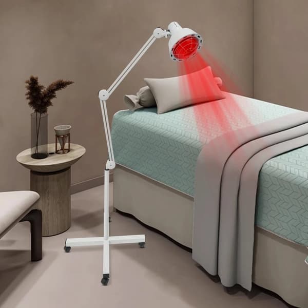 Rødt lys lampe, 275W effekt, 360° justerbart design,Elfenben