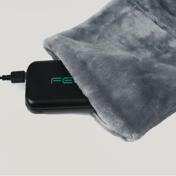 OBOSOE USB-varmepude i kaninlignende fluffy stof – vaskbar og sikker lavspænding