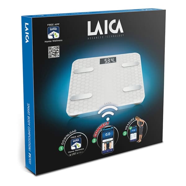 Digital Badrumsvåg LAICA Vit Silvrig
