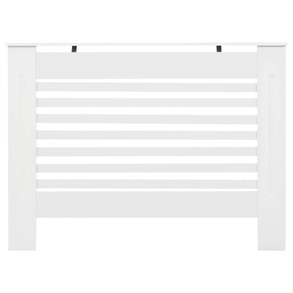 vidaXL Radiatordeksel hvit 112x19x81,5 cm MDF