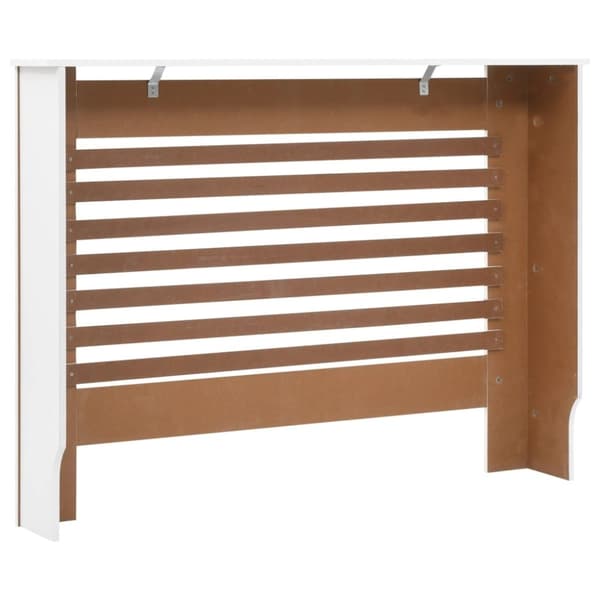 vidaXL Radiatordeksel hvit 112x19x81,5 cm MDF