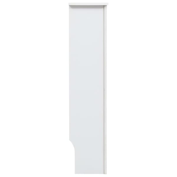 vidaXL Radiatordeksel hvit 112x19x81,5 cm MDF