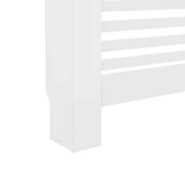 vidaXL Radiatordeksel hvit 112x19x81,5 cm MDF