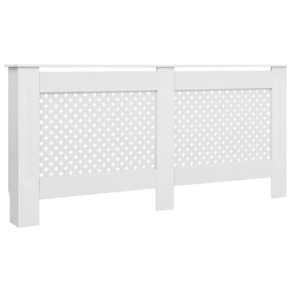 vidaXL radiatorskjuler MDF 172x19x81,5 cm hvid