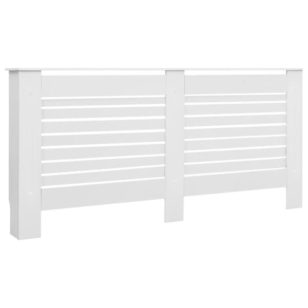 vidaXL Lämpöpatterin suoja MDF 172x19x81,5 cm valkoinen