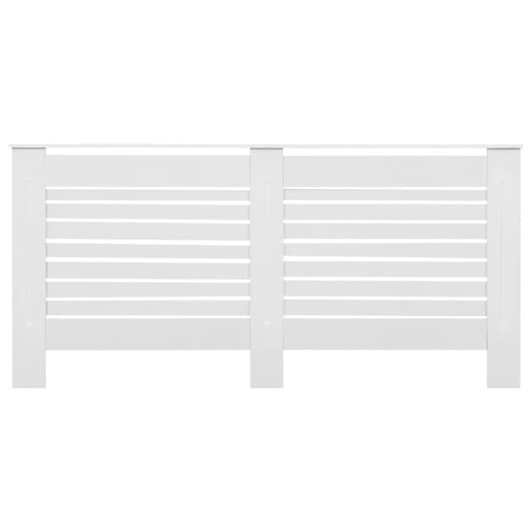 vidaXL Lämpöpatterin suoja MDF 172x19x81,5 cm valkoinen