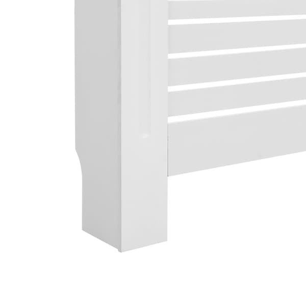 vidaXL Lämpöpatterin suoja MDF 172x19x81,5 cm valkoinen