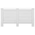 Miniatyrbilde 5 av 9: vidaXL Radiatordeksler 2 stk hvit 152x19x81,5 cm MDF