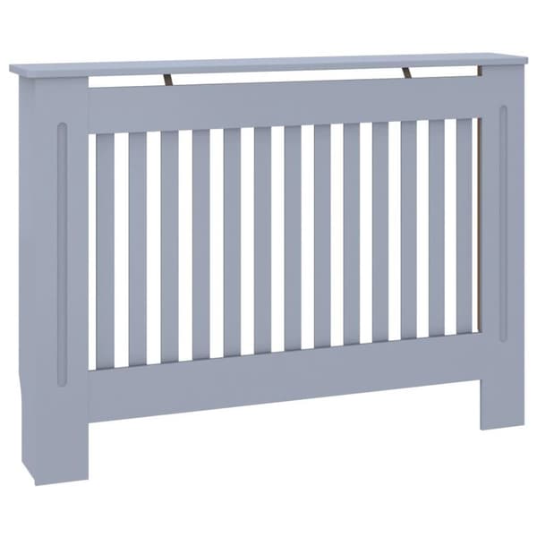 vidaXL Radiatordeksel antrasitt 112x19x81,5 cm MDF