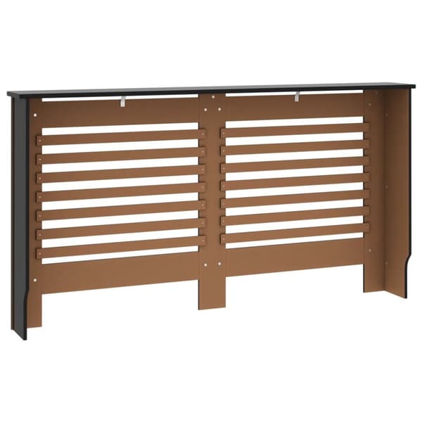 vidaXL Radiatordeksel svart 152x19x81,5 cm MDF