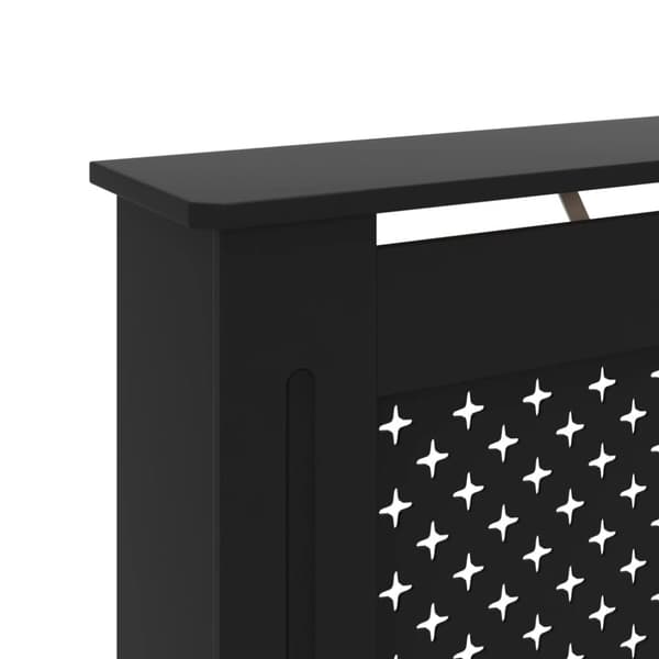 vidaXL Radiatordeksel svart 172x19x81,5 cm MDF