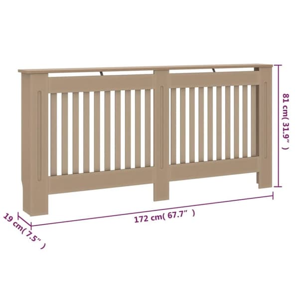 vidaXL Elementskydd 172x19x81 cm MDF