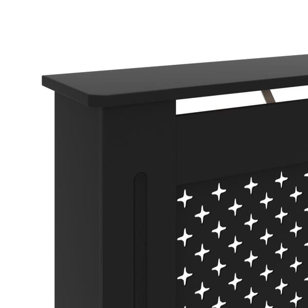 vidaXL Radiatordeksel svart 152x19x81,5 cm MDF