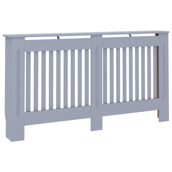 vidaXL radiatorskjuler 152x19x81,5 cm MDF antracitgrå