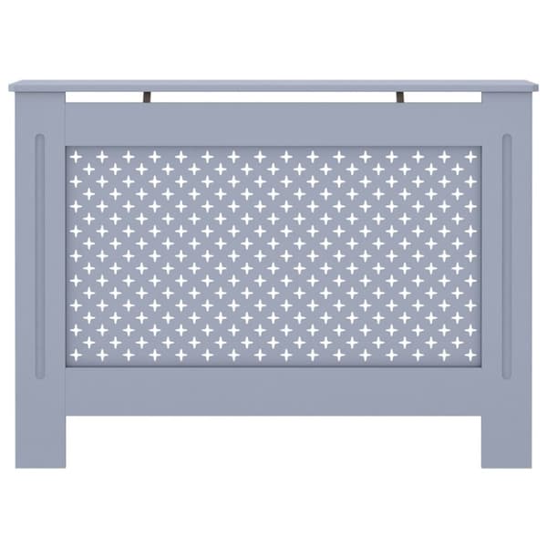 vidaXL radiatorskjuler 112x19x81,5 cm MDF antracitgrå