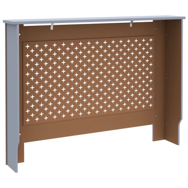 vidaXL radiatorskjuler 112x19x81,5 cm MDF antracitgrå