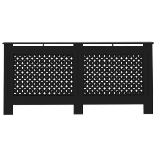 vidaXL radiatorskjuler 172x19x81,5 cm MDF sort