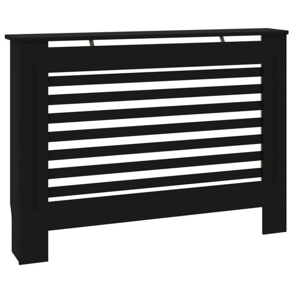 vidaXL radiatorskjuler 112x19x81,5 cm MDF sort