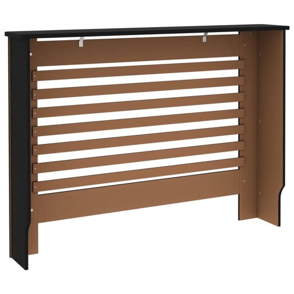 vidaXL radiatorskjuler 112x19x81,5 cm MDF sort