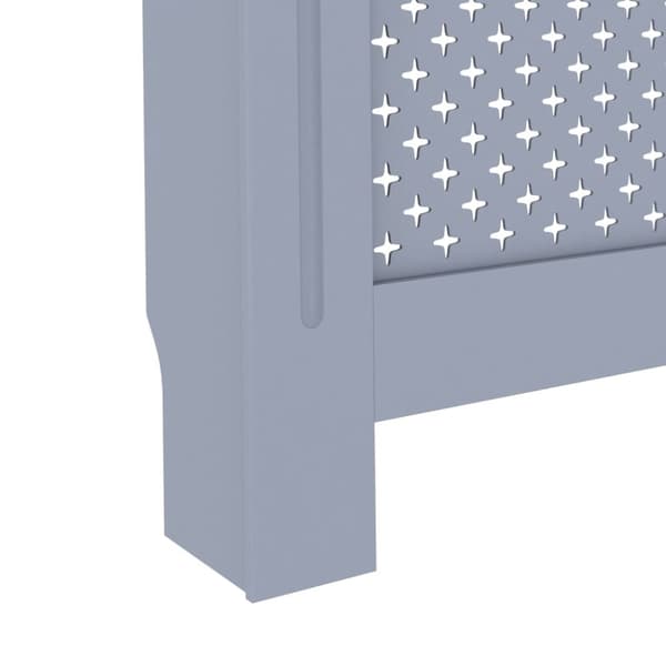 vidaXL radiatorskjuler 152x19x81,5 cm MDF antracitgrå