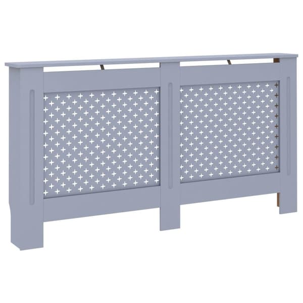 vidaXL radiatorskjuler 152x19x81,5 cm MDF antracitgrå