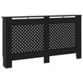 Miniatyrbillede 3 af 9: vidaXL radiatorskjuler 152x19x81,5 cm MDF sort