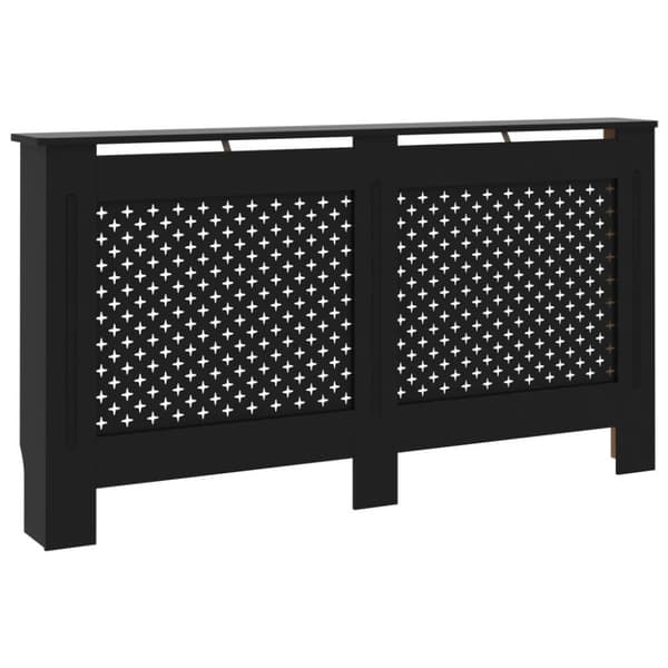 vidaXL radiatorskjuler 152x19x81,5 cm MDF sort