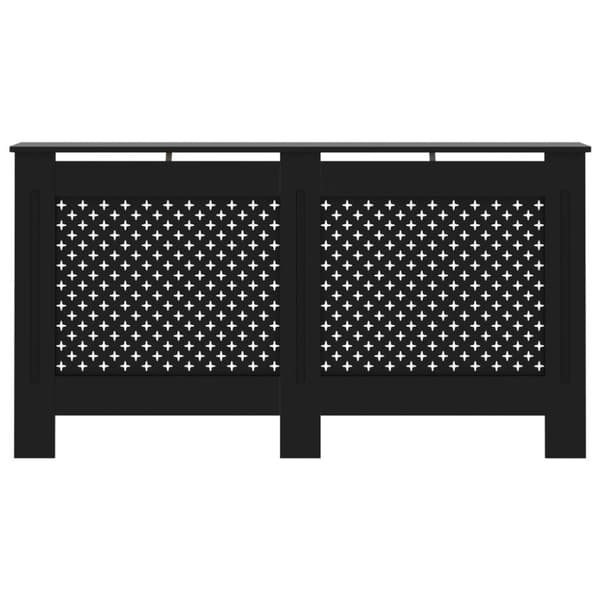 vidaXL radiatorskjuler 152x19x81,5 cm MDF sort