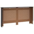 Miniatyrbillede 6 af 9: vidaXL radiatorskjuler 152x19x81,5 cm MDF sort