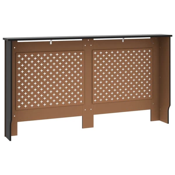 vidaXL radiatorskjuler 152x19x81,5 cm MDF sort
