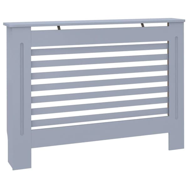 vidaXL radiatorskjuler 112x19x81,5 cm MDF antracitgrå