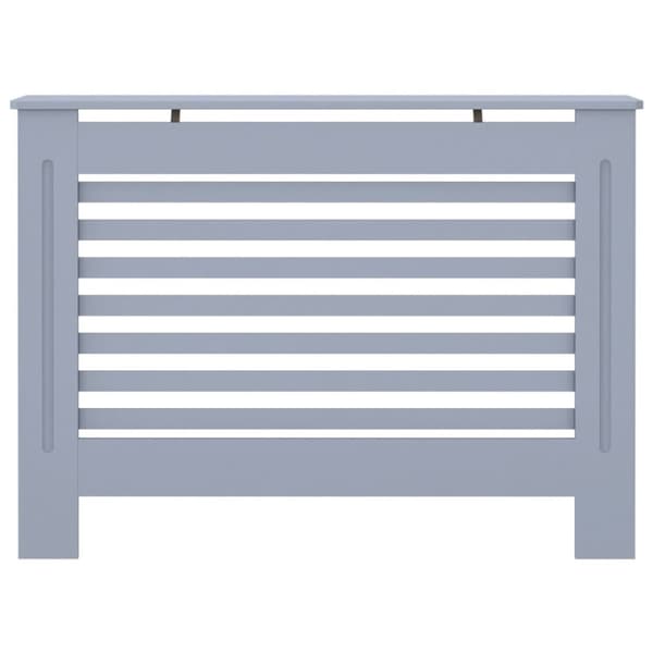 vidaXL radiatorskjuler 112x19x81,5 cm MDF antracitgrå