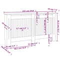 Miniatyrbillede 9 af 9: vidaXL radiatorskjuler 152x19x81,5 cm MDF