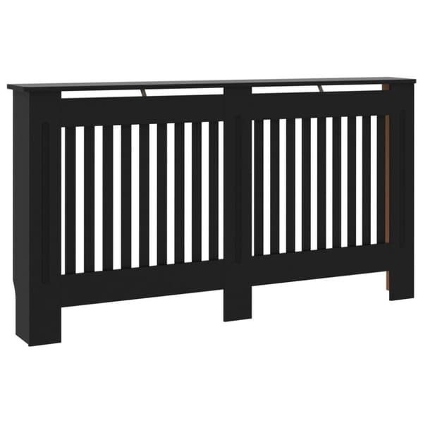 vidaXL radiatorskjuler 152x19x81,5 cm MDF sort