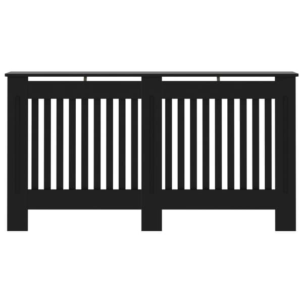 vidaXL radiatorskjuler 152x19x81,5 cm MDF sort