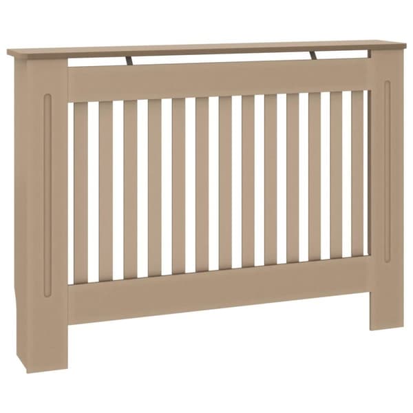 vidaXL Lämpöpatterin suoja 112x19x81,5 cm MDF