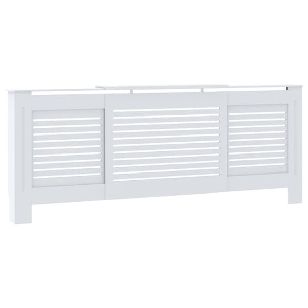 vidaXL MDF Radiatordeksel 205 cm hvit