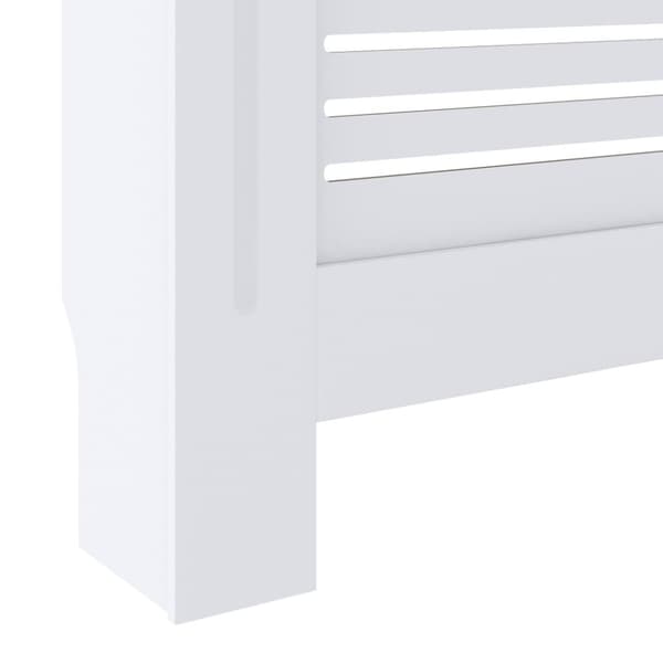 vidaXL MDF Radiatordeksel 205 cm hvit