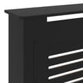 Miniatyrbilde 7 av 9: vidaXL Radiatordeksel MDF svart 205 cm