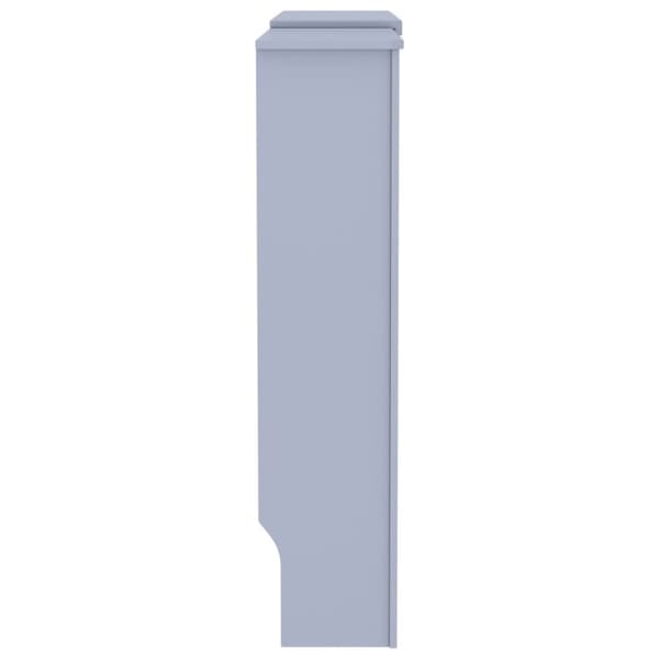 vidaXL Radiatordeksel MDF grå 205 cm