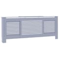 Miniatyrbilde 1 av 9: vidaXL Radiatordeksel MDF grå 205 cm
