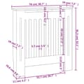 Miniatyrbild 8 av 8: vidaXL Elementskydd MDF 78 cm