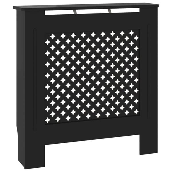 vidaXL Elementskydd MDF svart 78 cm